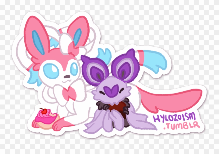 I Drew My Gf And My Own Favorite Pokemon From Xy, Sylveon - Cartoon Clipart
