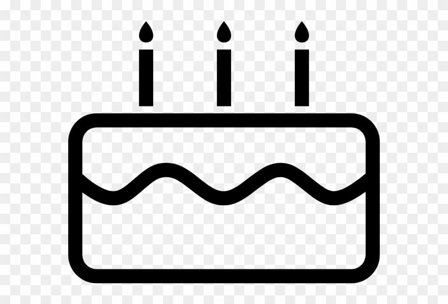 Ivao's 20th Anniversary Festivities - Birthday Cake Outline Png Clipart