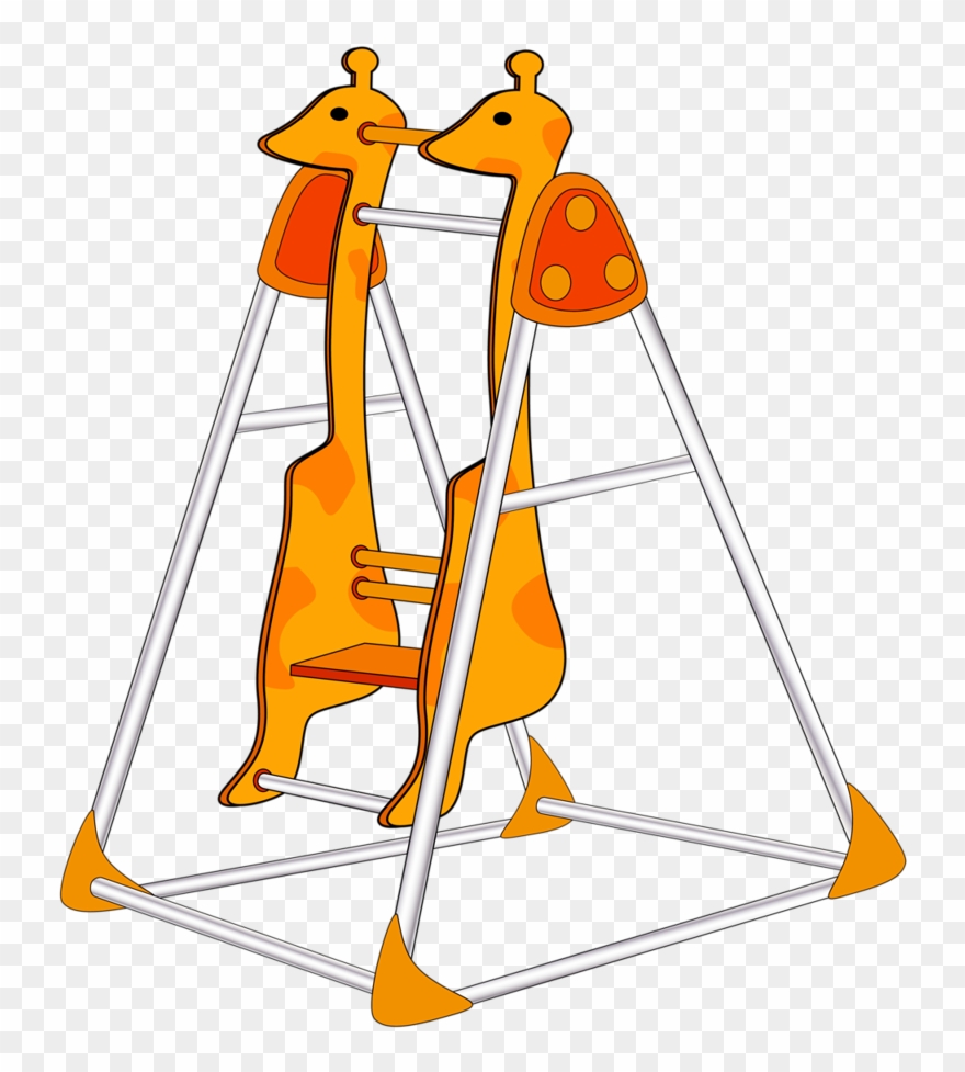 Parks & Recreation Outdoor Playground, Parks And Recreation, - Balançoire Girafe Clipart