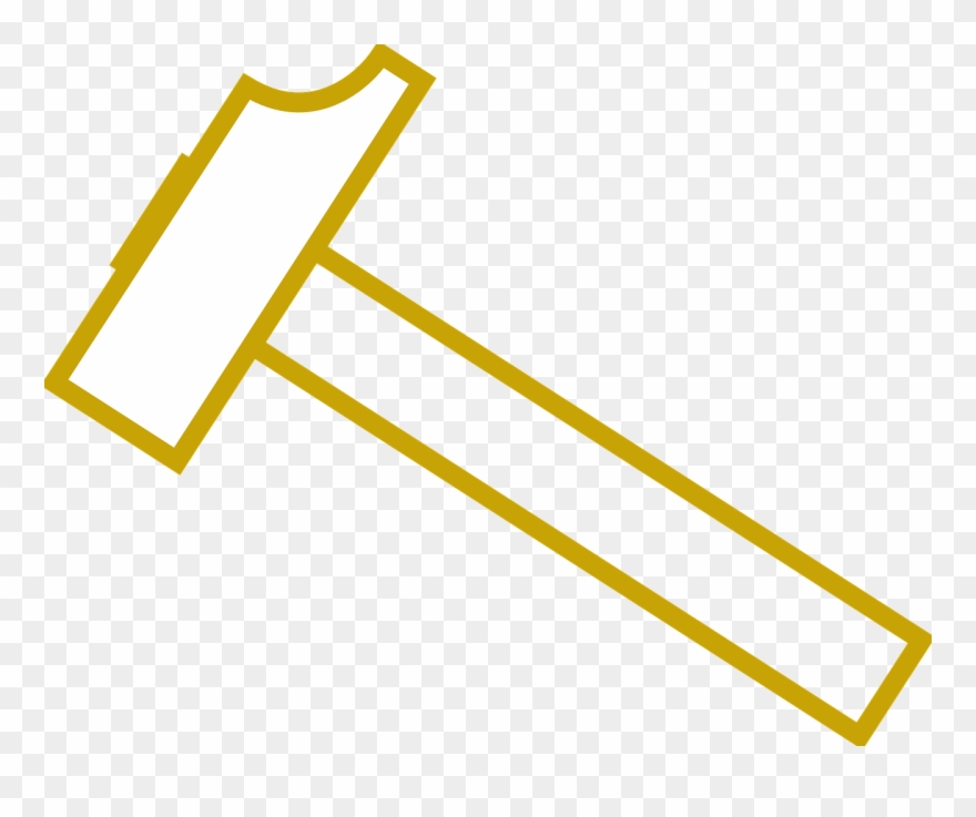 Golden Hammer Png Clipart