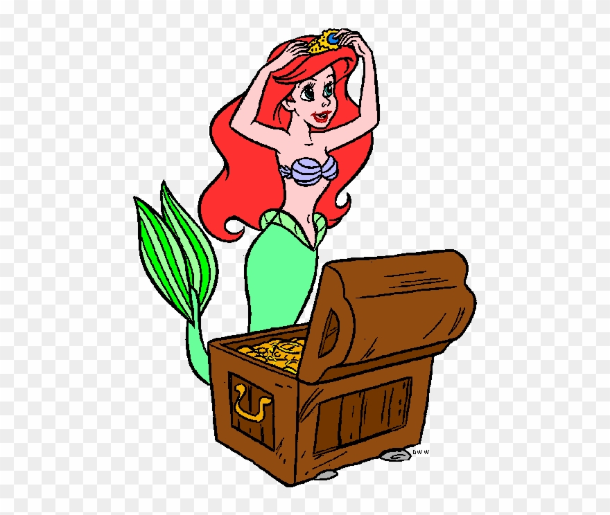 Tündi Sz - Disney Little Mermaid Treasure Chest Clipart