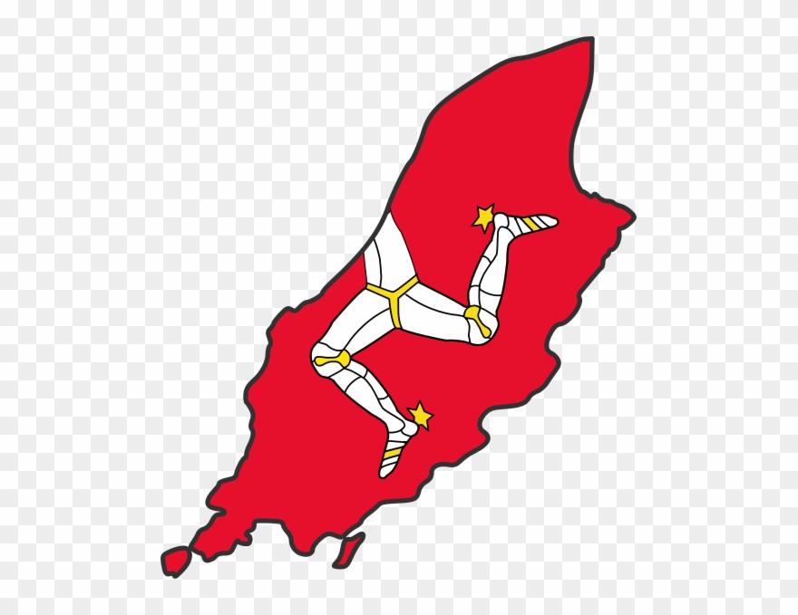 Great Britain, Elizabeth Ii, Isle Of Man Flag, British - Isle Of Man Map Png Clipart