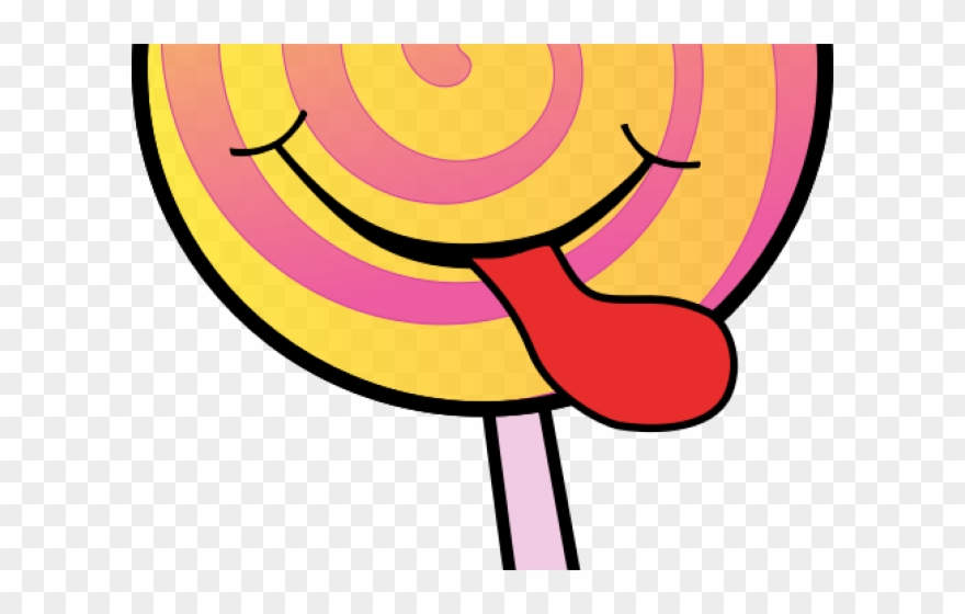 Lollipop Clipart Simple - Cartoon Lollipop - Png Download