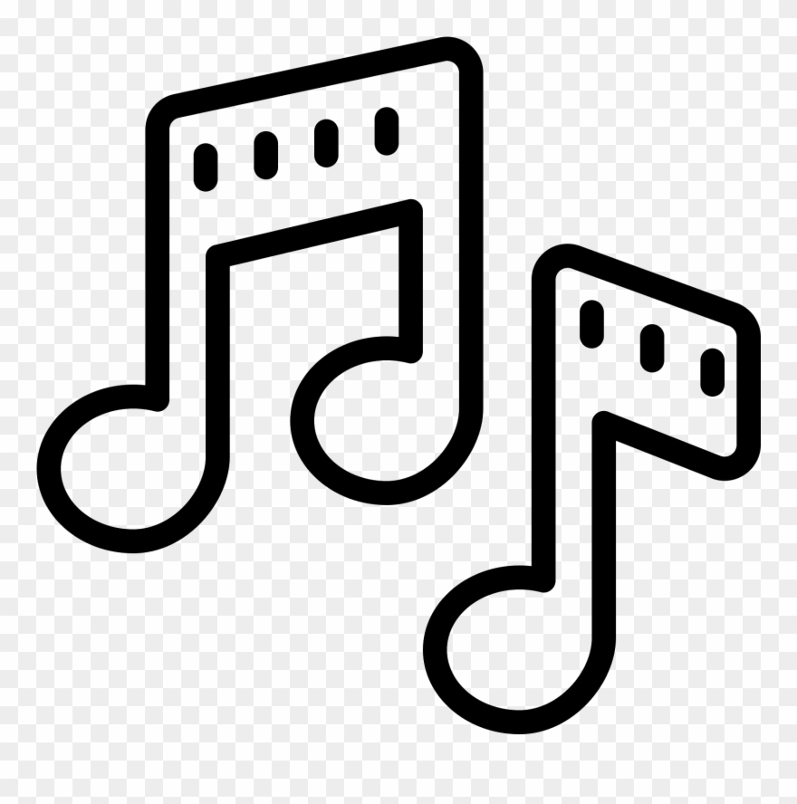 Musical Notes Icon Clipart
