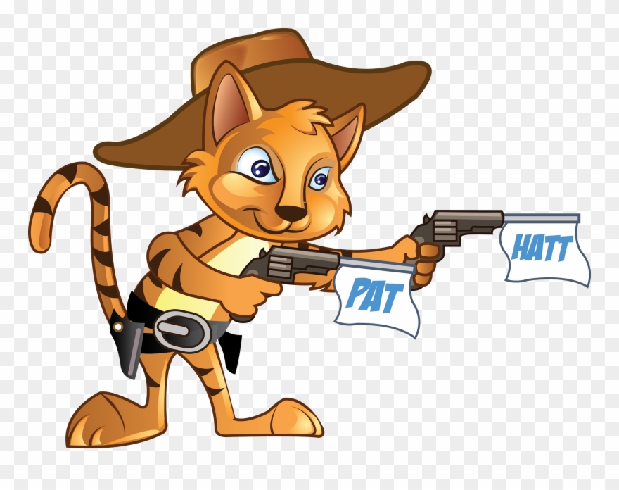 Baby Cowboy Hat And Boots Newhairstylesformen2014 Com - Cartoon Cat With Gun Png Clipart