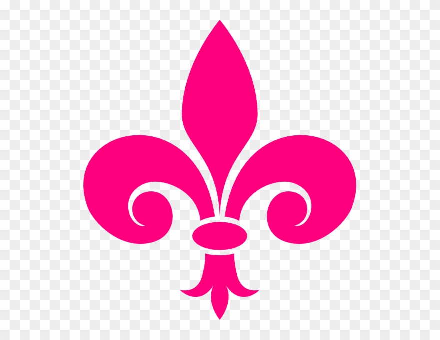 Fleur De Lis - Pink Fleur De Lis Clip Art - Png Download