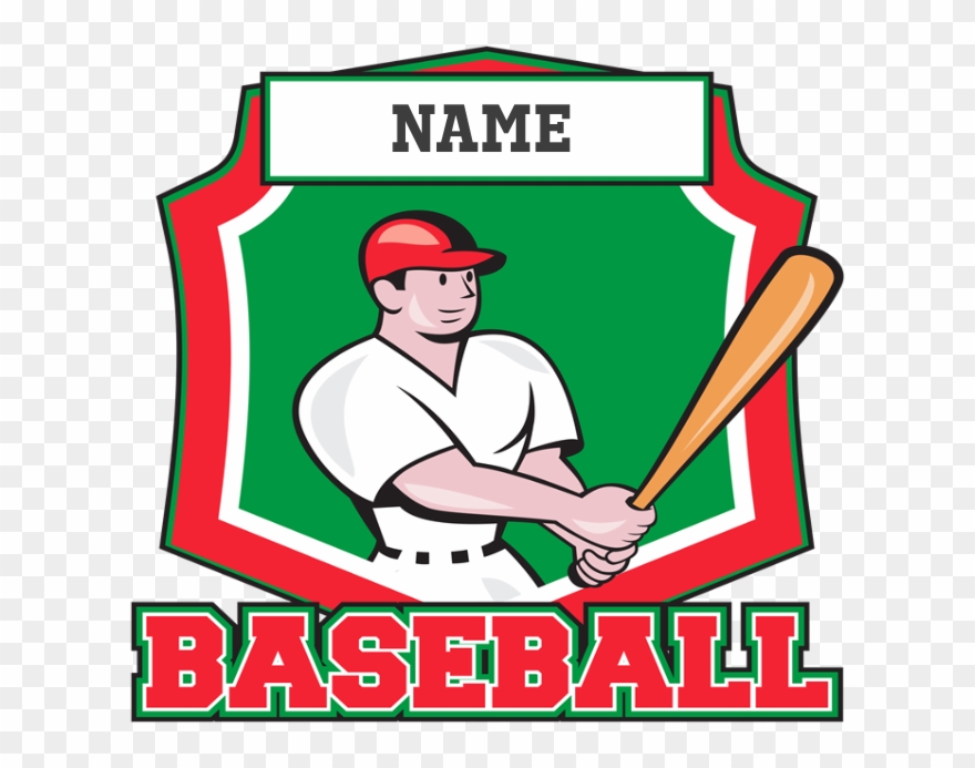 Custom Baseball Batter Tile Coaster - Kundenspezifischer Baseball-spieler T-shirt Clipart