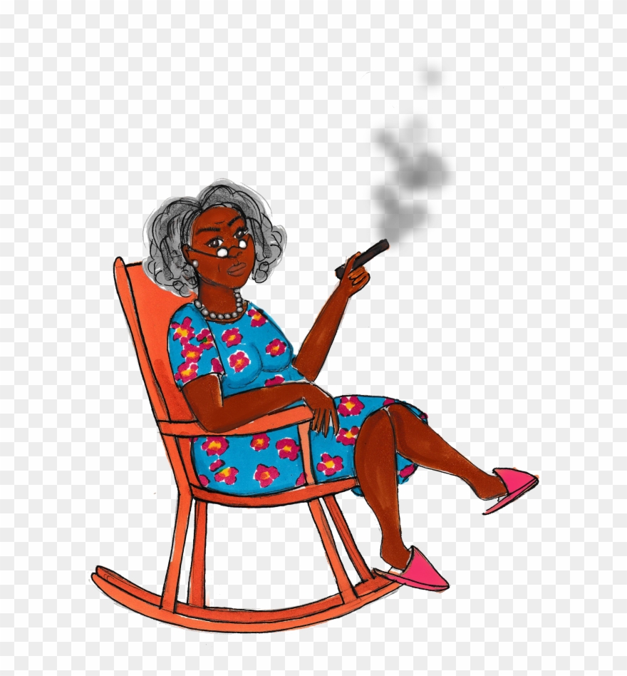 Granny Mae - Sitting Clipart