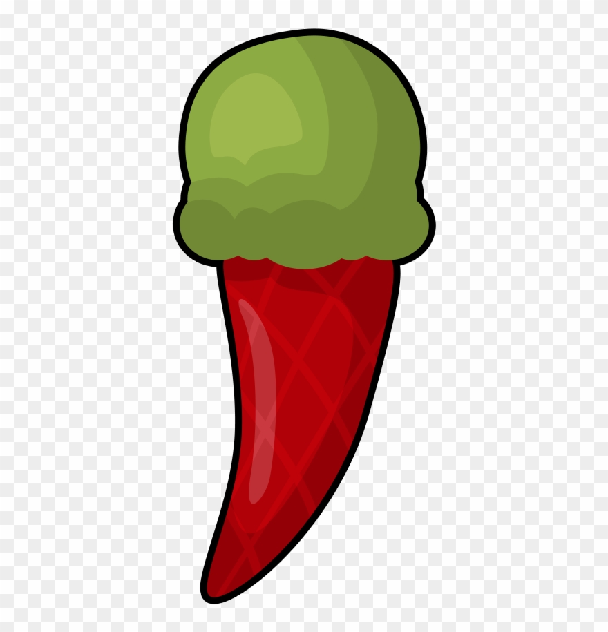 Pepper Ice Cream - Ice Cream Clipart