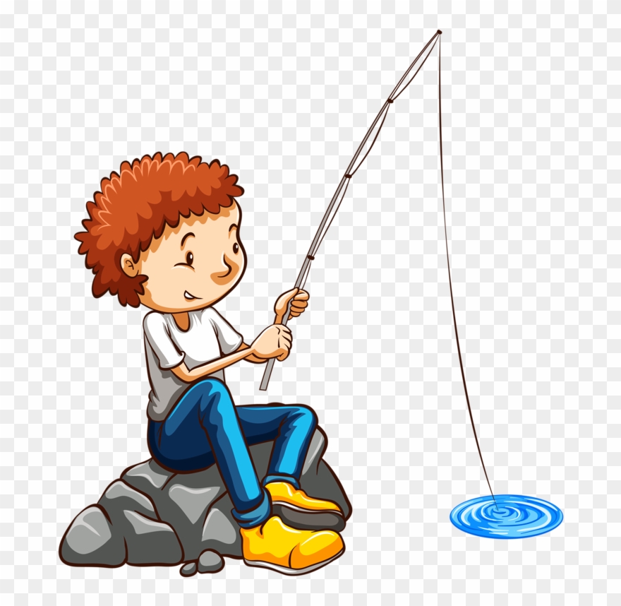 Фото, Автор Soloveika На Яндекс - Child Fishing Clipart - Png Download