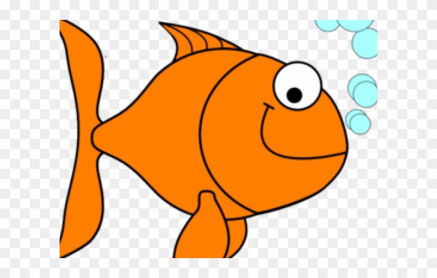 Gold Fish Clipart Orange Object - Png Download