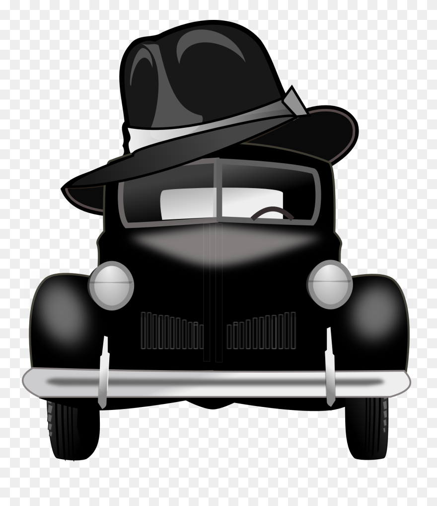 Collection Of Gangster Cliparts - Gangster Car - Png Download