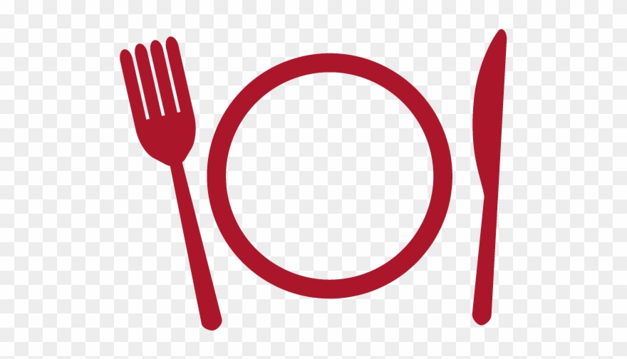Fork Clipart Red Spoon - Circle - Png Download