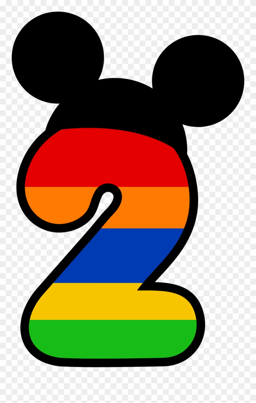 Mickey E Minnie - Numero 3 Mickey Png Clipart