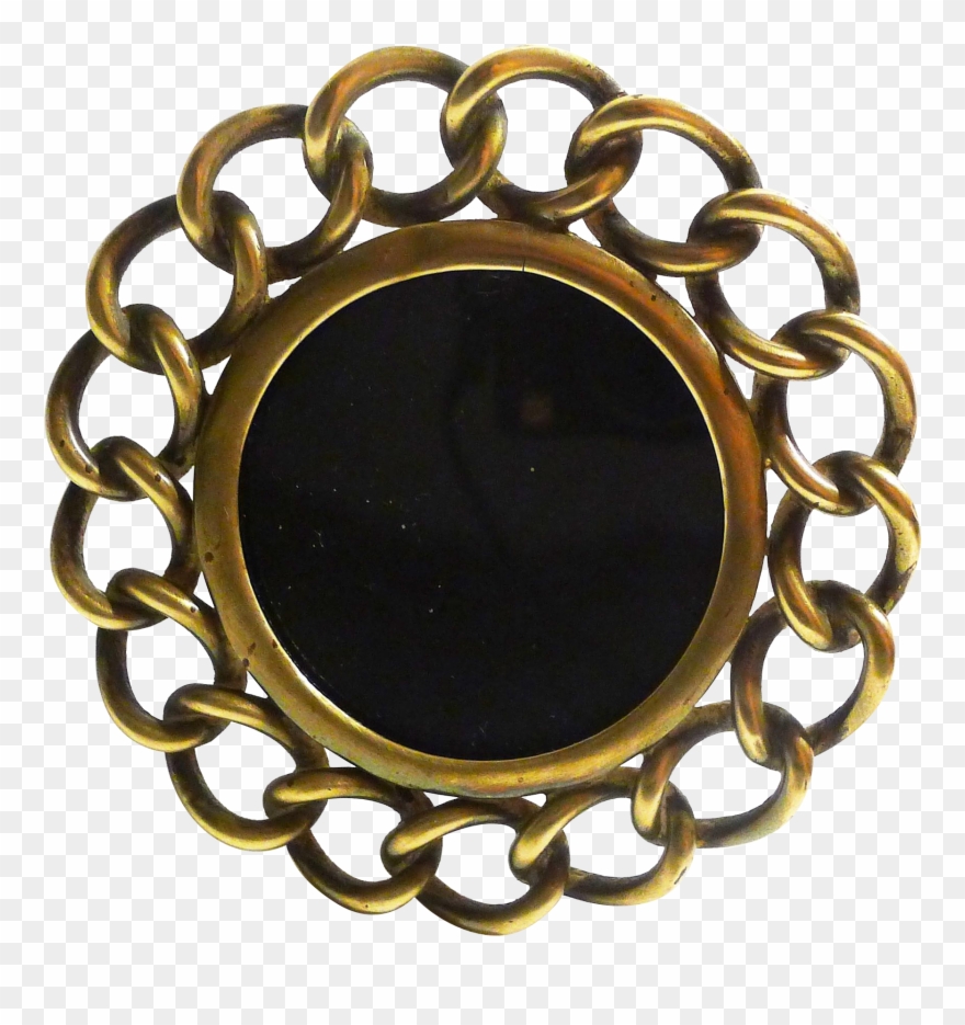 Round Brass Antique Ring Picture Frame D - Sizzix Clipart