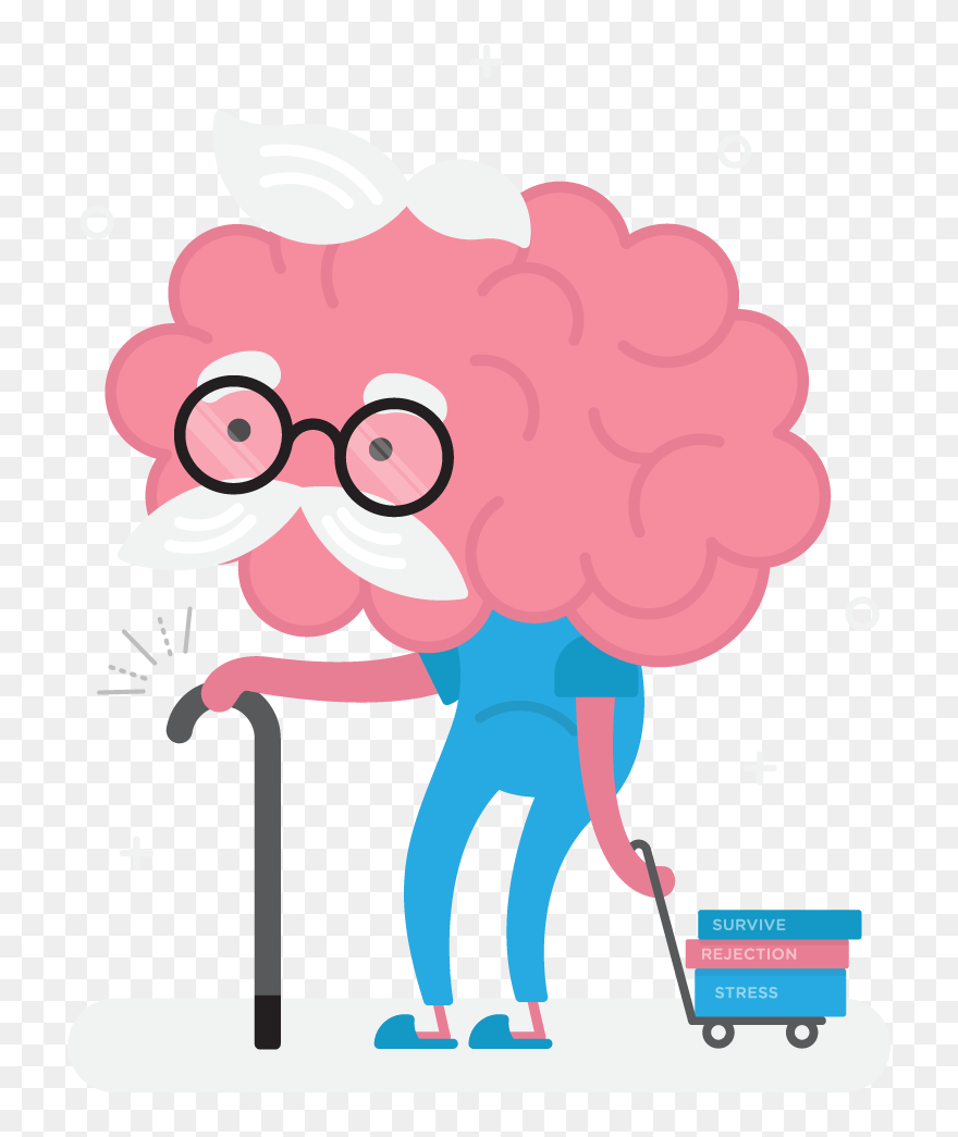 A Medical Explanation To What Happens When We Present - Old Brain Clip Art - Png Download