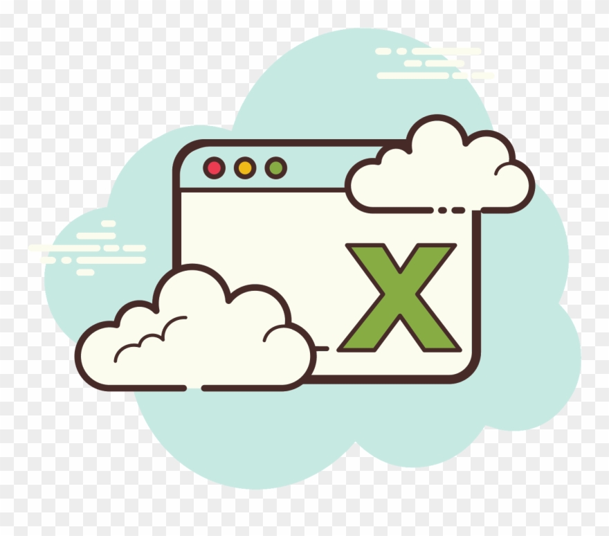 Window Excel Icon Clipart