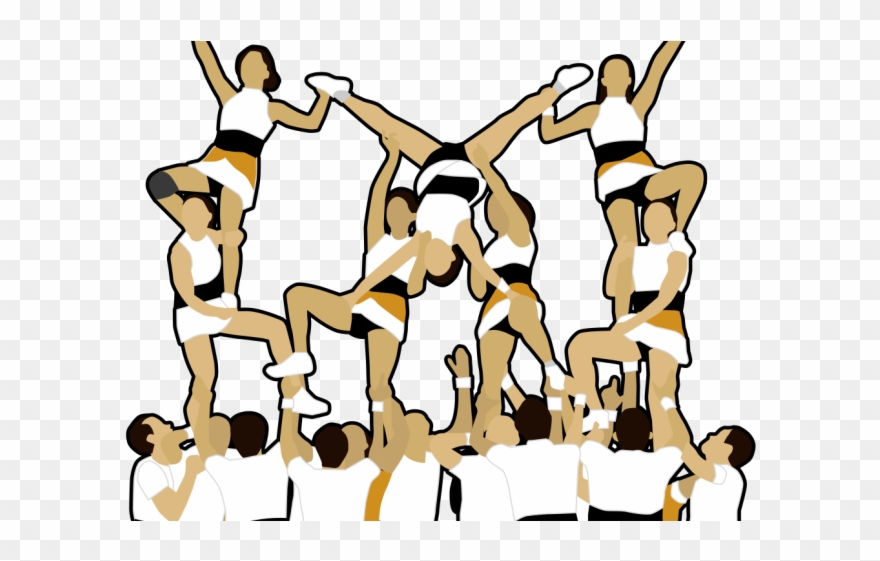 Cheerleader Clipart Cheerdancer - Cheer Dance Vector Png Transparent Png