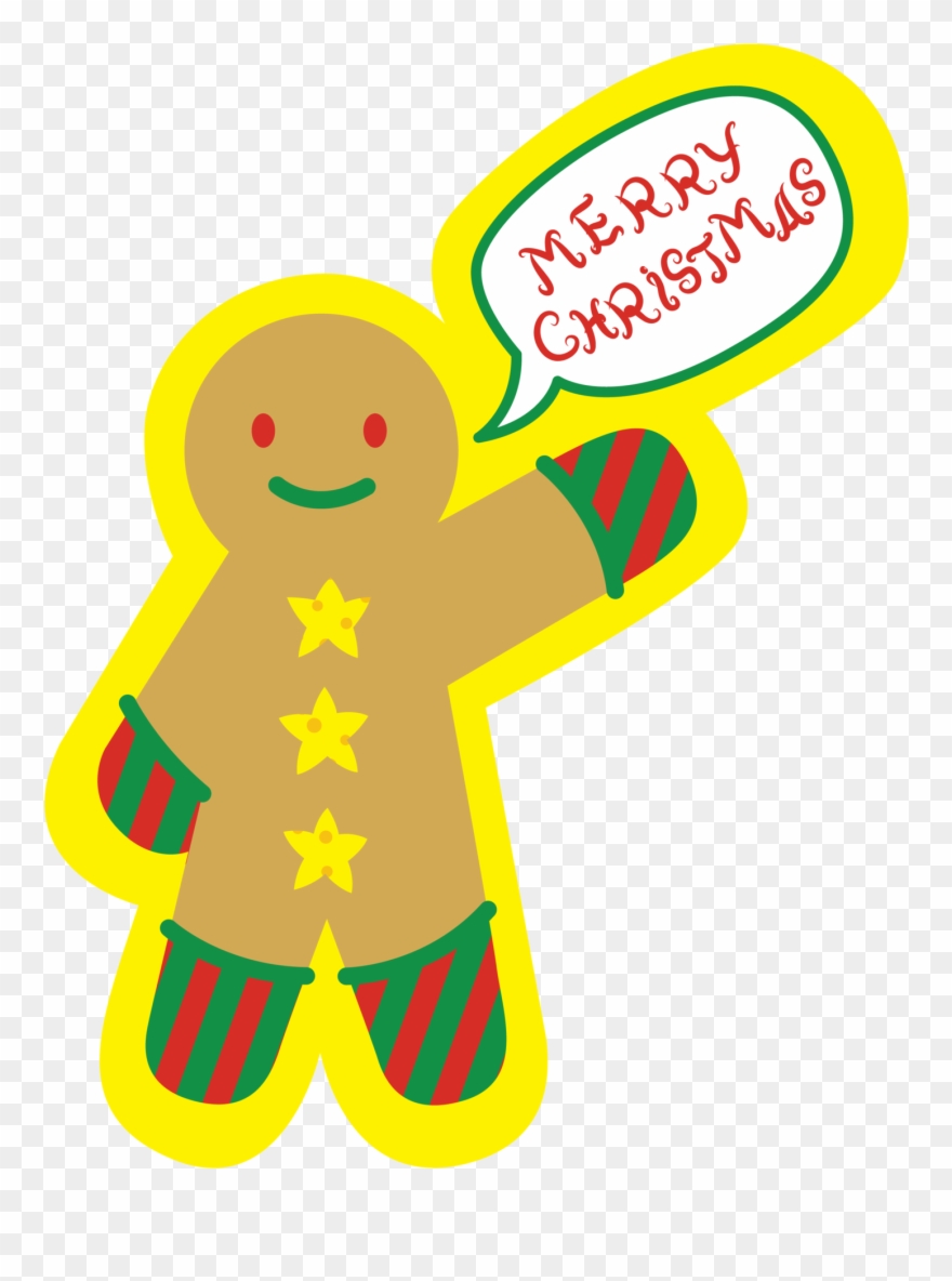 Ginger Bread Man - Christmas Day Clipart