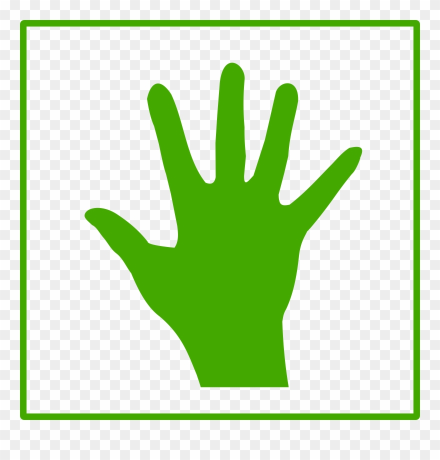 Eco Clipart Collection - Green Hand Clipart - Png Download