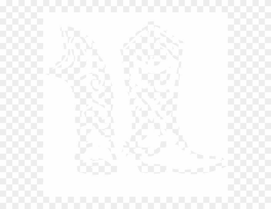 Strijkapplicatie Cowboy Laarzen - Design Clipart