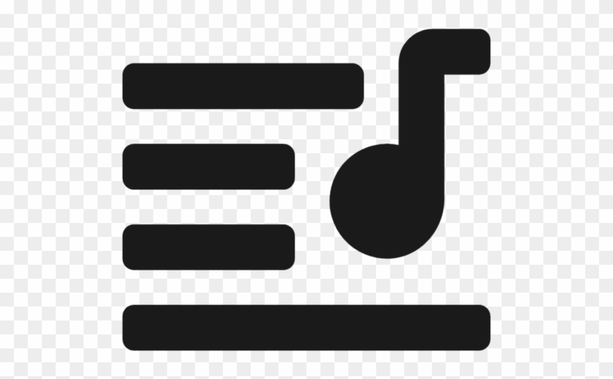 Playlist With Note Clipart