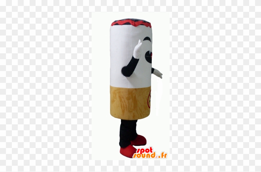 Mascot Giant Cigarette To Look Fierce - Penguin Clipart