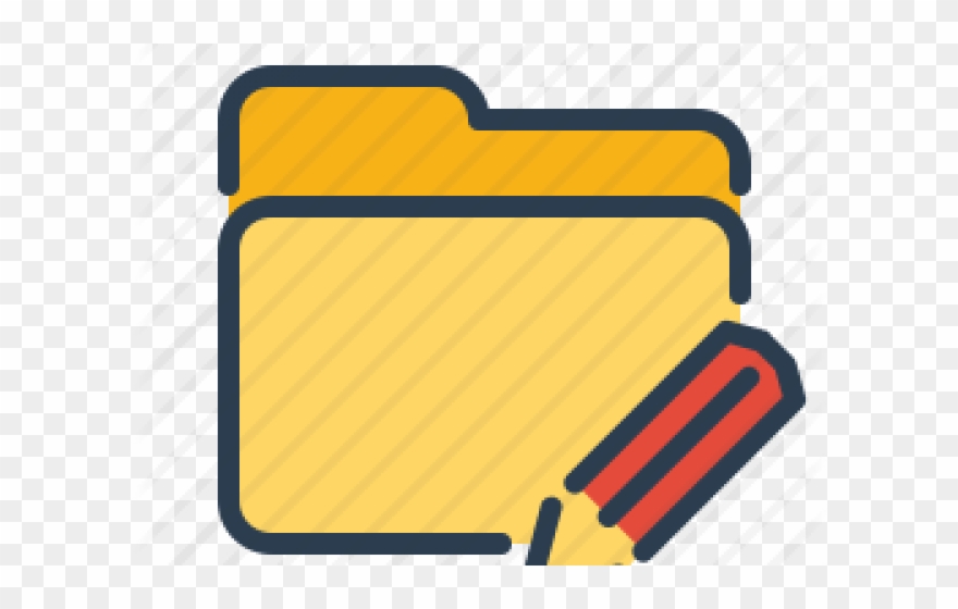 Pencil Clipart Folder - Statistics Folder Icon - Png Download