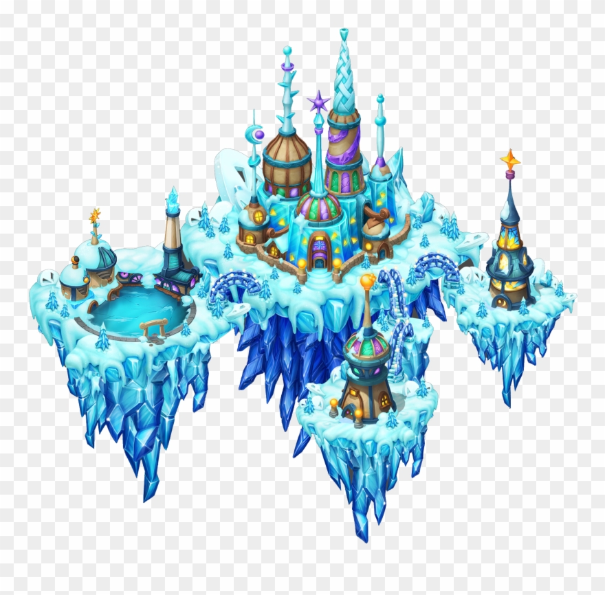 Frosty Jubilee Island - Illustration Clipart