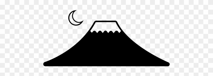 Mt Fuji Rubber Stamp Clipart
