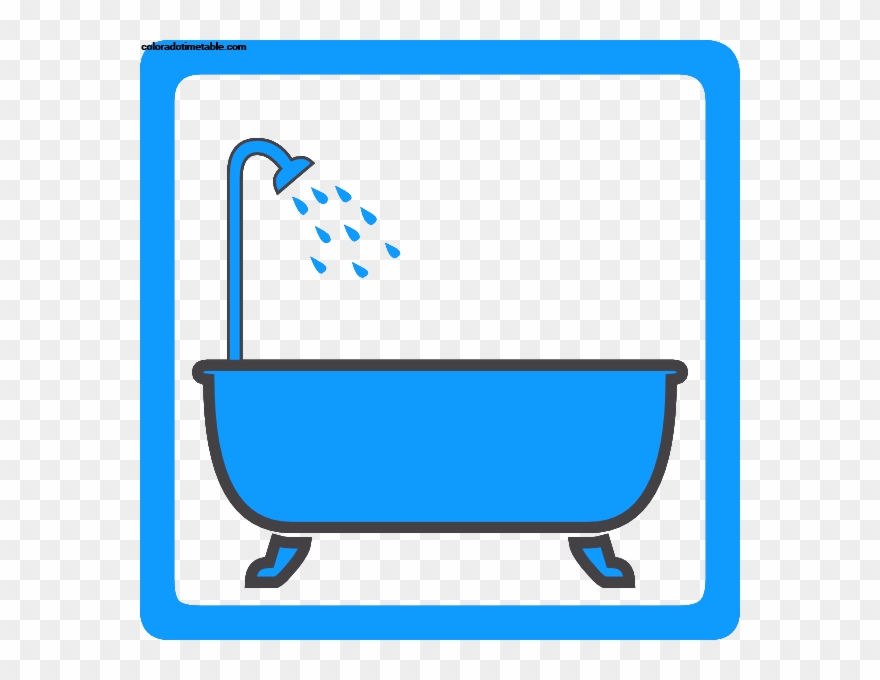 Awesome Bathtub And Shower Cartoon Tub - Bath Tub Clipart - Png Download