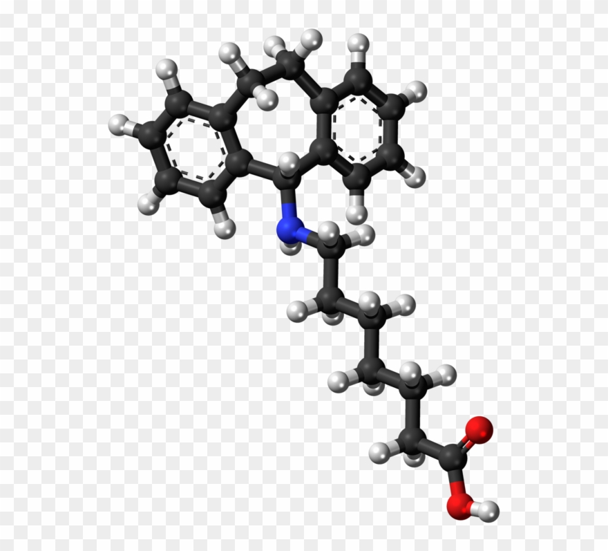 Amineptine Molecule Ball - Amine Compounds (chemical Compounds) Clipart