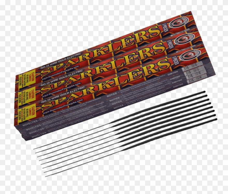 10 Inch Gold Sparklers - Gold Clipart