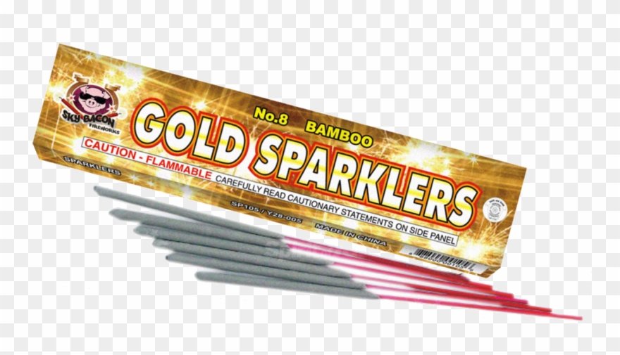 Gold Sparklers Clipart