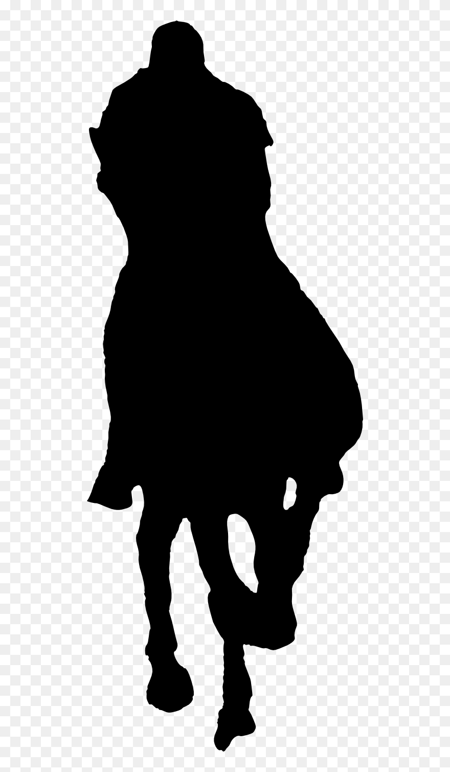 Horse Riding Silhouette Clipart
