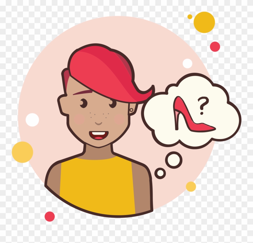 Girl With Red Shoe Icon - Signo De Interrogacion Png Clipart