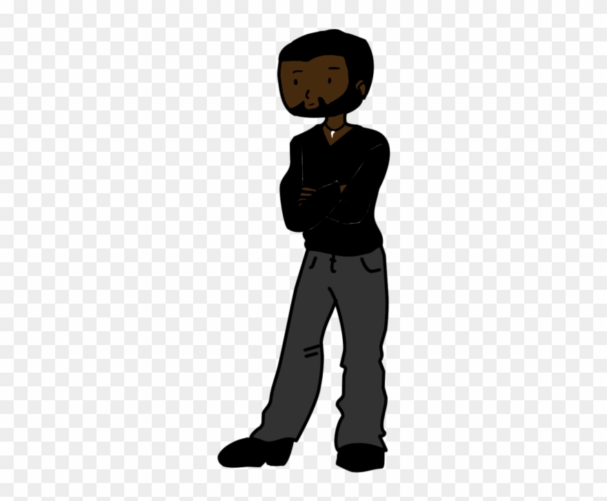 Clipart Standing Person Silhouette - Black Panther - Png Download