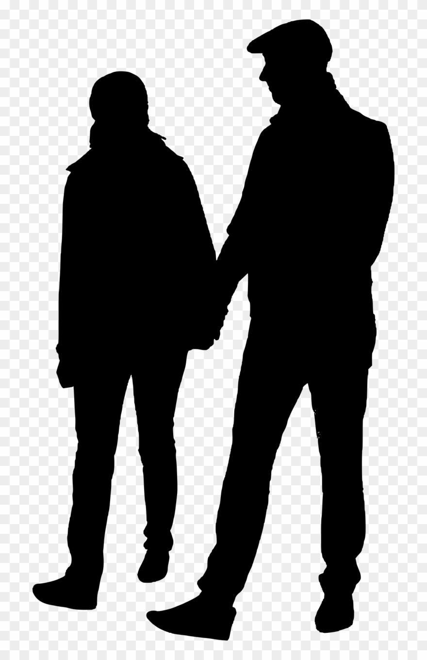 Clip Art Silhouette Person Walking - Silhouette People Walking Png Transparent Png