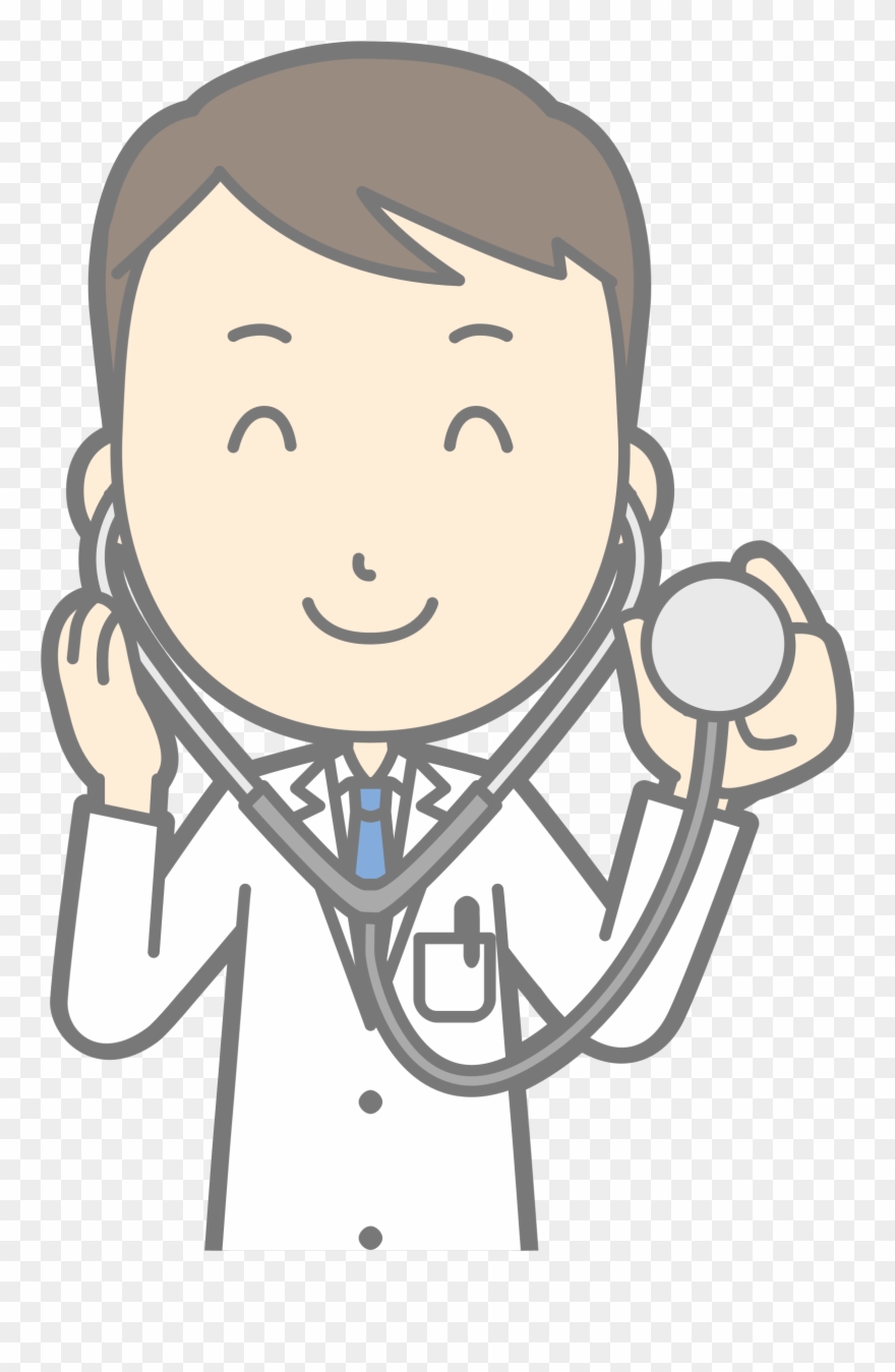 Big Image - 医師 聴診 イラスト Clipart