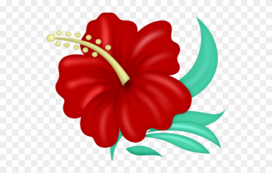Flor Hawaiana Amarilla Animada Clipart