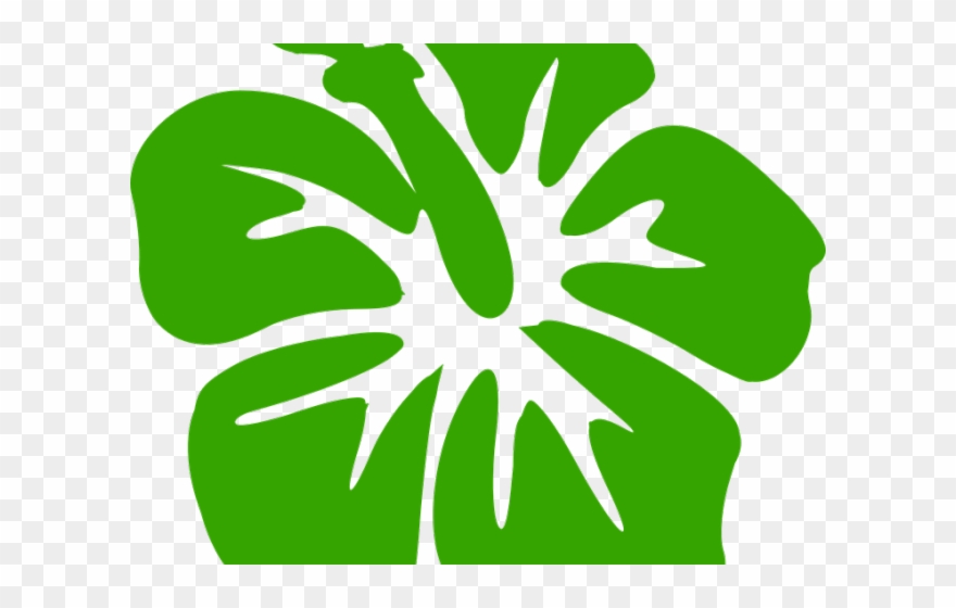 Hibiscus Clipart Green - Png Download
