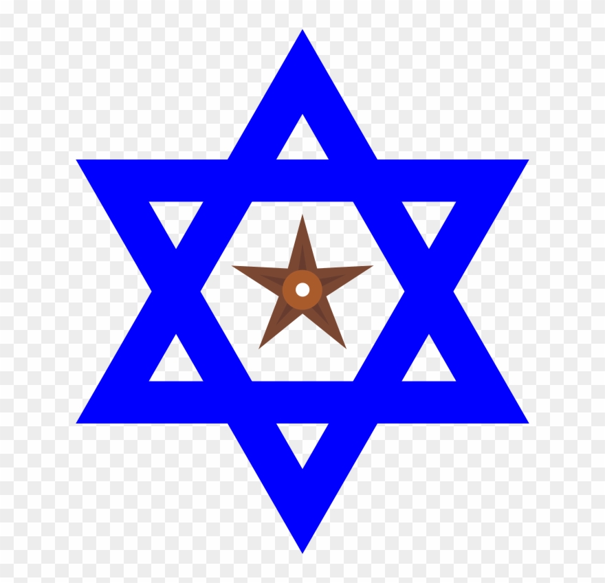 Star Of David Barnstar - Judaism For Kids Clipart