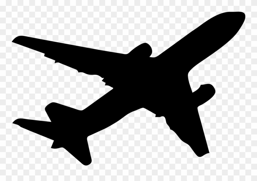 India Clipart Plane - Zazzle Jet-silhouette Poster - Png Download