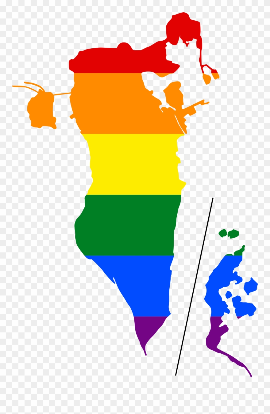 Open - - Bahrain Map Vector Clipart