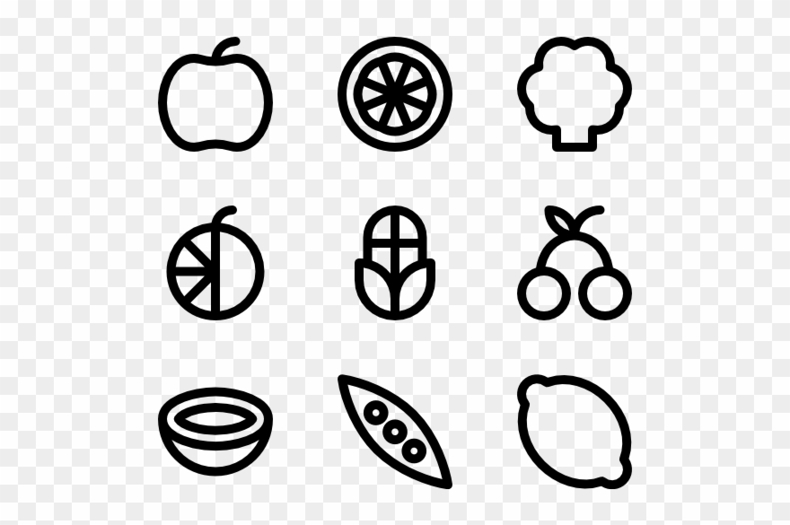 Fruits And Vegetables - Infant Clipart