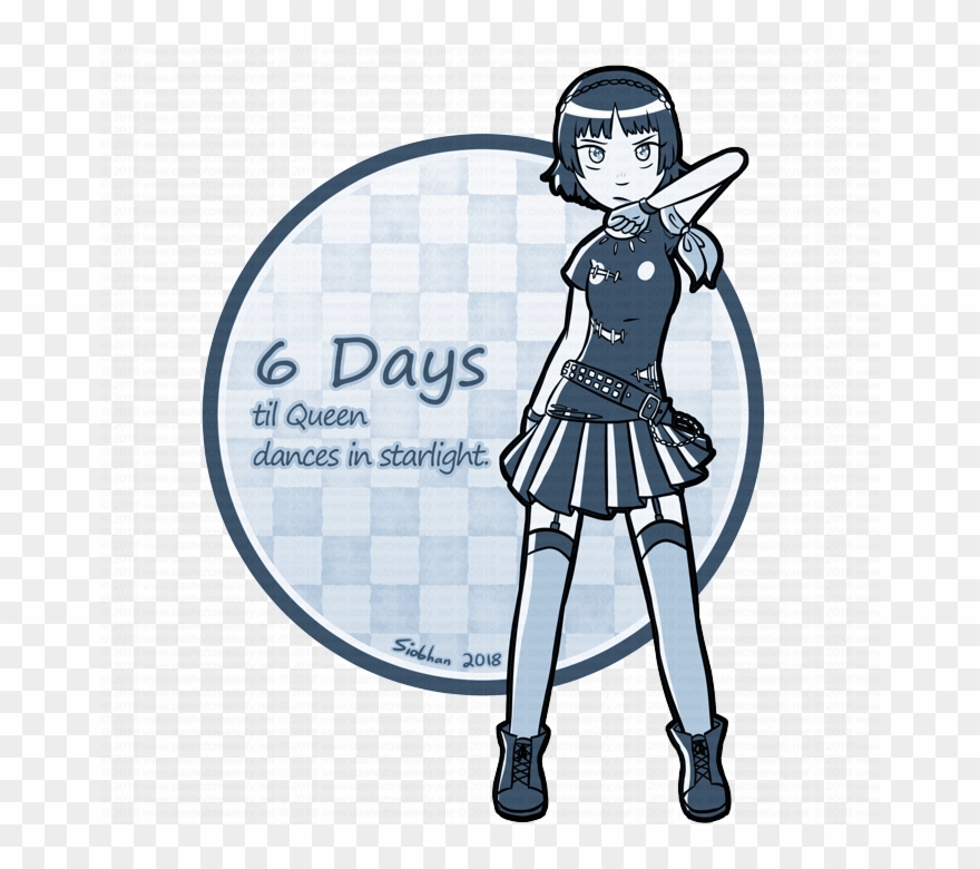 “6 Days Til Queen Dances In Starlight - Cartoon Clipart