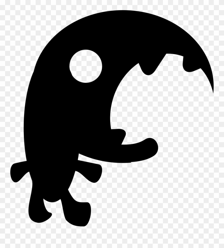 Big Monster Png Icon - Monstruo Silueta Png Clipart