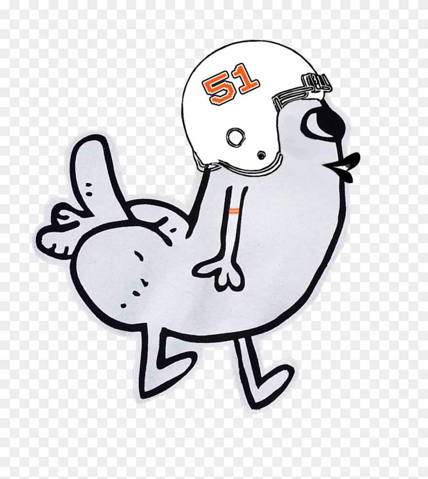 "introducing Chicago Bears Legend Dick Buttkiss" By - Drawing Clipart