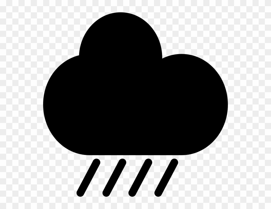Raining Rubber Stamp Clipart