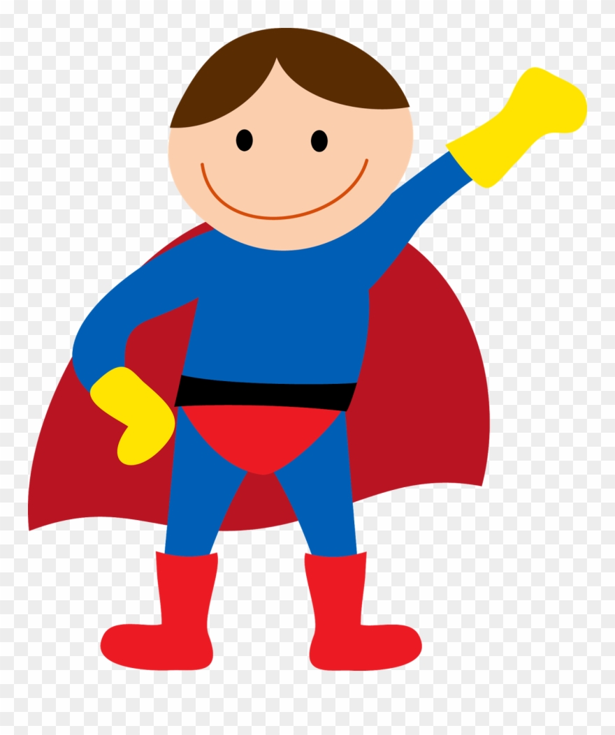 Drawing Superheros Boy - Superhero Upstander Clipart